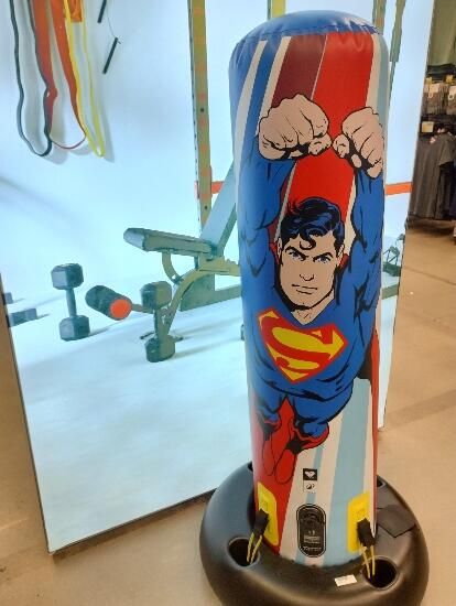 Sac de box pe suport gonflabil Superman, - produs resigilat Decathlon