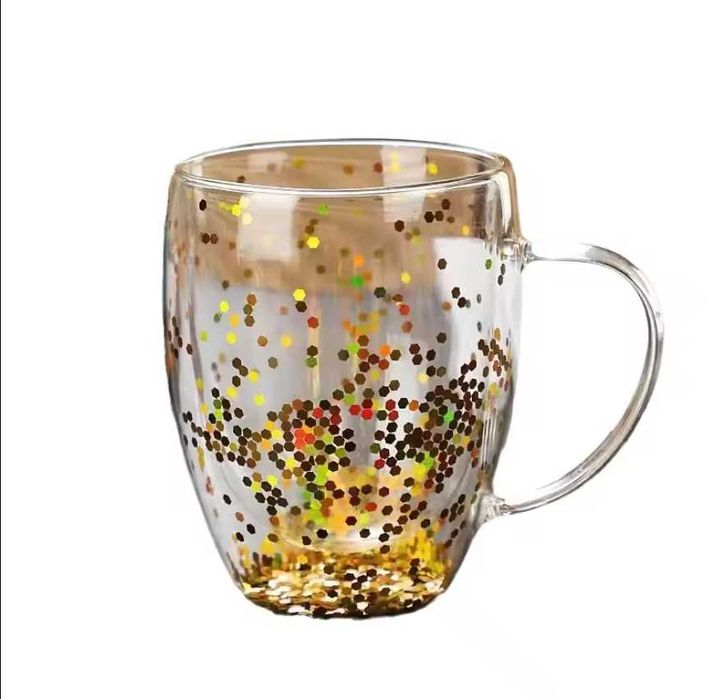 Термоустойчива чаша с двойно дъно за кафе чай капучино чаши 350 мл