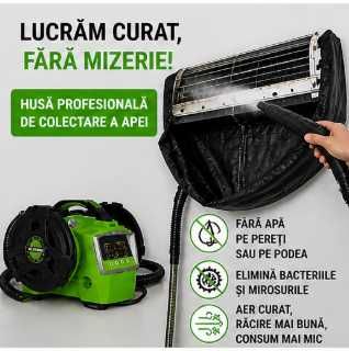 Igienizare AC Profesională 4 proceduri | Abur 150°C + Ozon I Fără murdarie