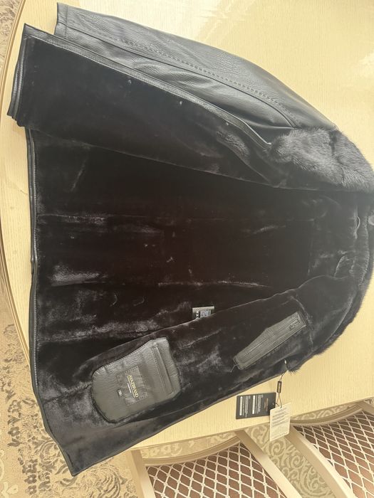 Дубленка кожаный