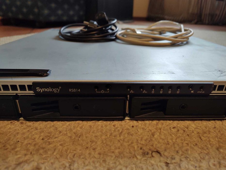 Synology NAS rack server - RS814 с 4x 3TB HDD - 12TB общо