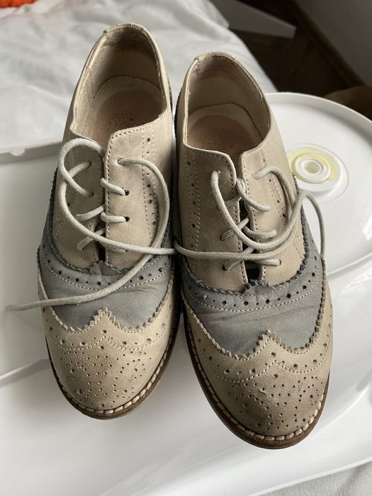 Pantifi oxford de piele