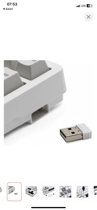 Клавиатура MageGee Light87 белый