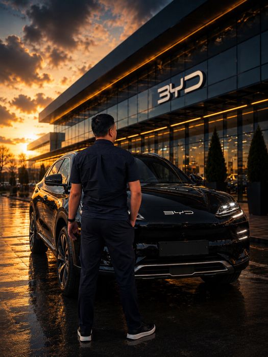 Продается BYD SONG PLUS HONOR EDITION 2024 черный цвет 42000 пробег