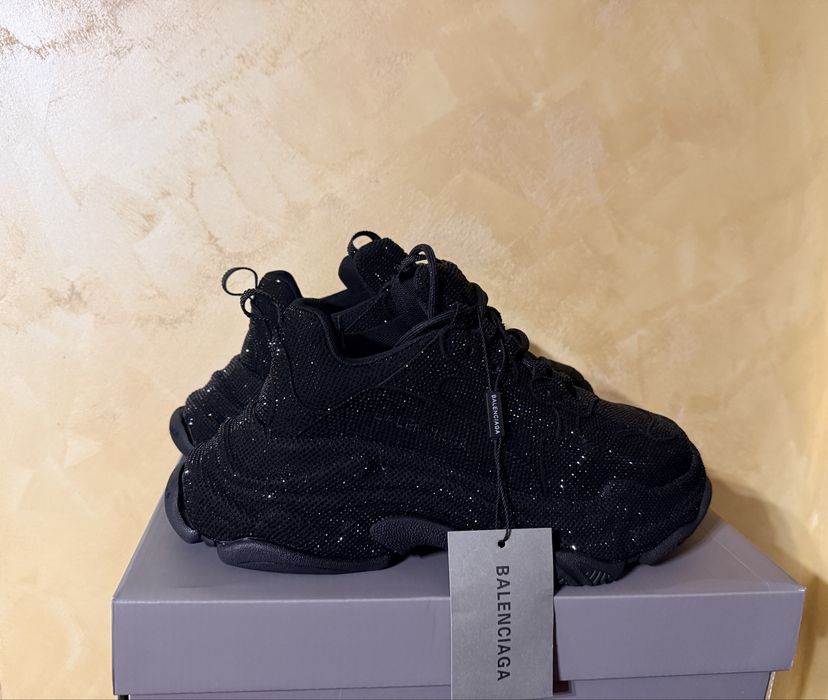 Balenciaga Triple S Black Crystal