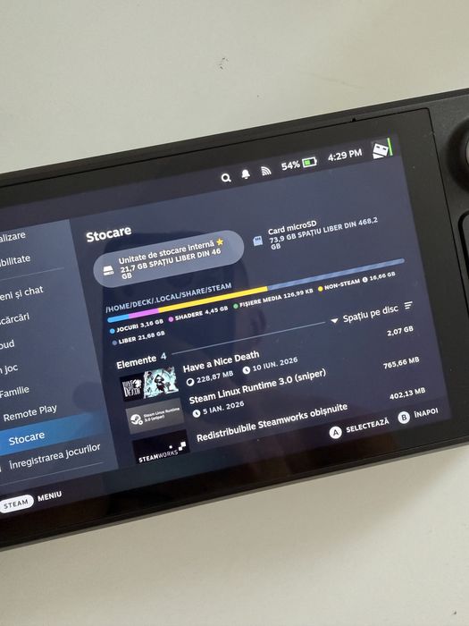 Steam Deck LCD si Card 512 GB