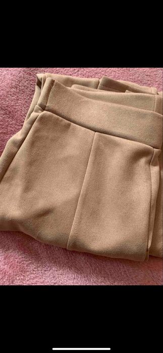 Бежов клин имитация на велур xs