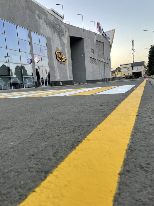 Разметка Всех видов Холодный и термопластик.Дорожная краска.Гарантия