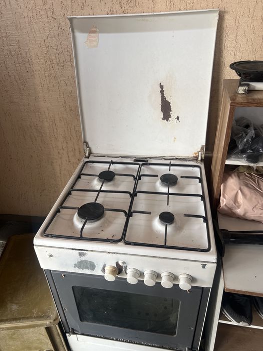 Газ плита в рабочем состоянии