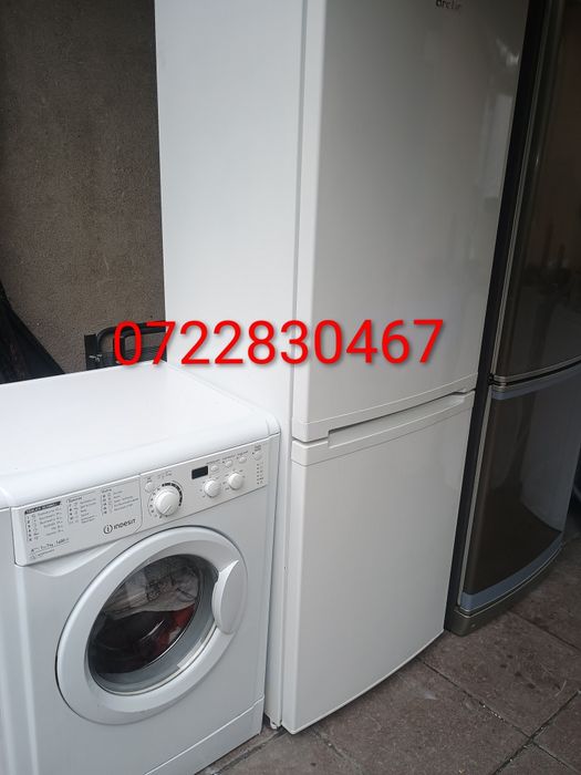 Mașină de spălat rufe clasa AA frigider cu congelator înalt Gorenje Whirpool