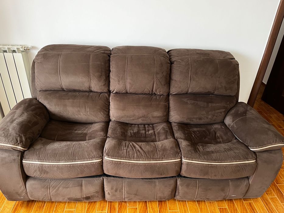 Set canapea +fotolii cu recliner