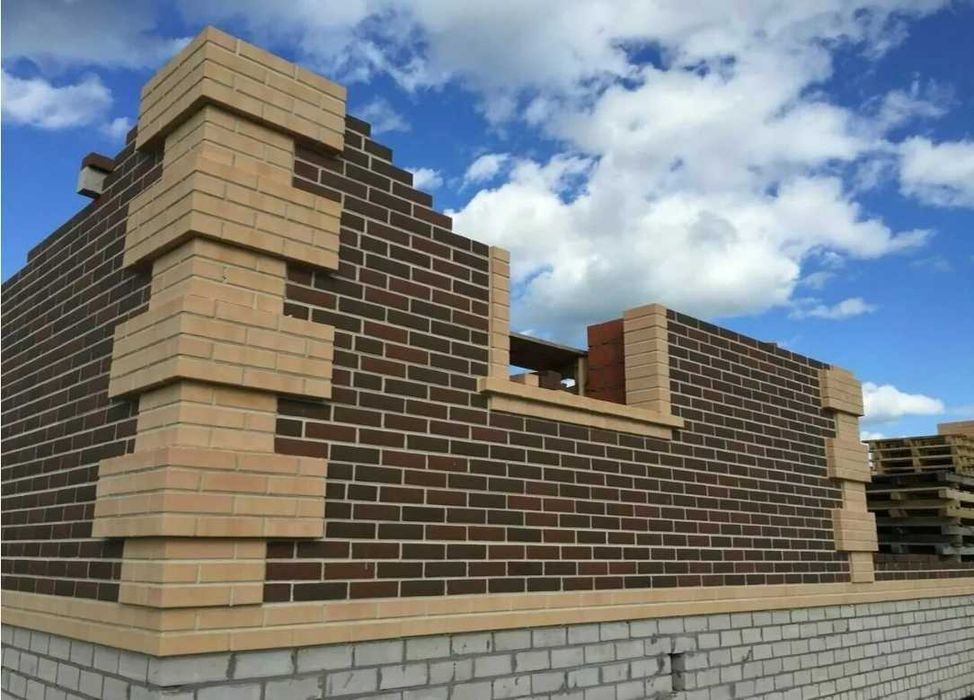 Облицовка клинкерным кирпичом