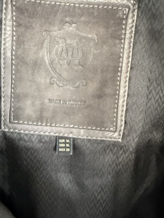 Кожаная куртка Massimo Dutti, 44-46