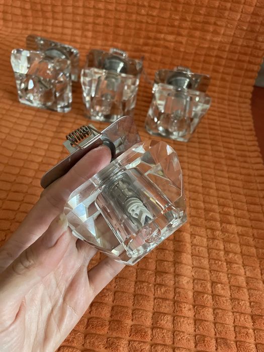 Spot incastrat Klausen, sticla transparenta