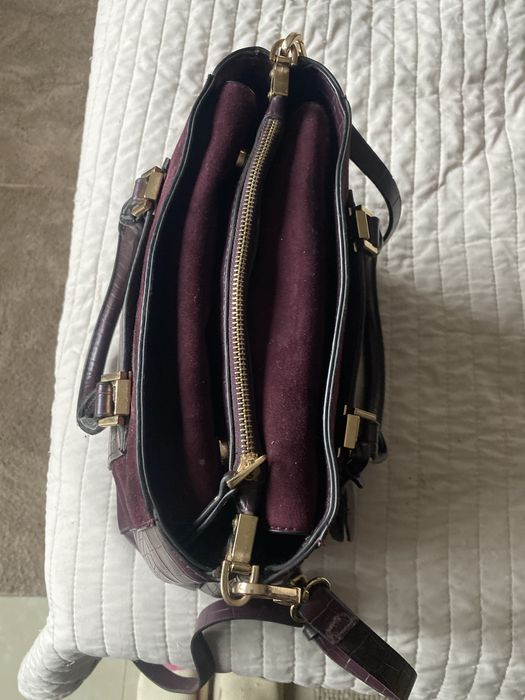 Geanta piele bordeaux