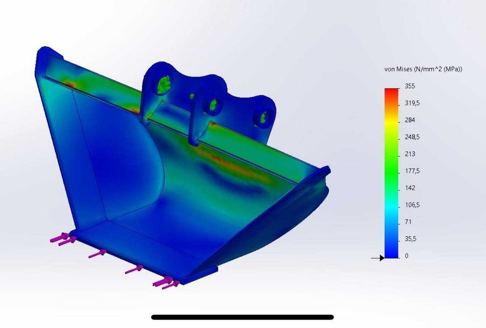 скальные , усиленные ковши для экскаваторов и погрузчиков