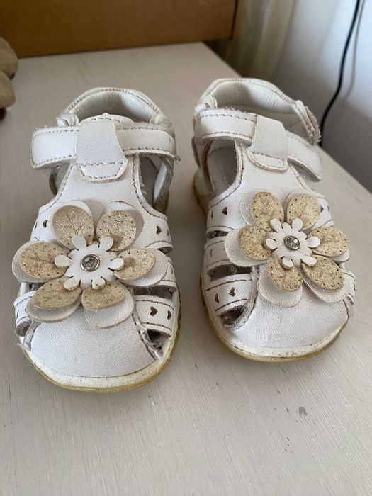 set lot 2x Sandale copii marimea 19, interior 11,5-12 cm din piele
