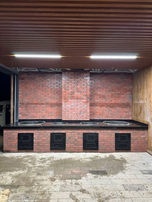 Барбекю комплекс / летние кухни из Лего кирпича. йозги ошхона