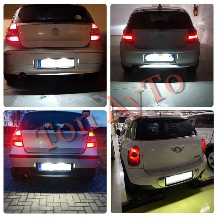 LED Лед Плафони За Регистрационен Номер БМВ Е81 Е87 F20 E63 F06 F12 F13 Z4 E85 / E86 / E89  K48 1600GT BMW / MINI COOPER R55 R60 R61