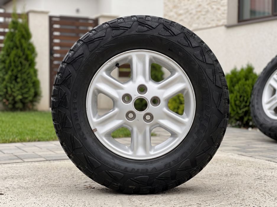 Set 4x Roti Aliaj  15” Offroad (cauciucuri + jante)  // 5x 114,3 - Freelander // 195/ r15- DOT 2023 // (Duster , Qashqai, Tucson, Santa Fe , Rav 4)