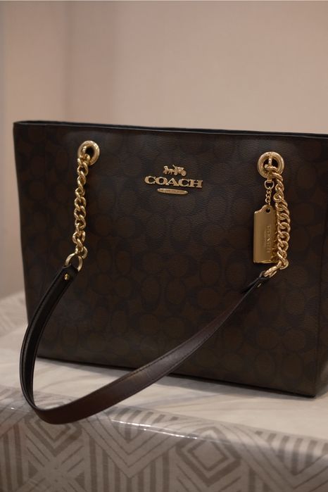 Сумка Coach кожанная