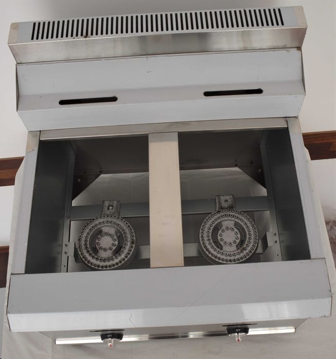 REDUCERE Friteuza  profesionala gaz butelie 8l+8l -TRANSPORT GRATUIT