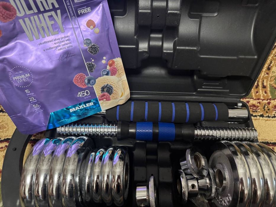 Гантели-трансформер, штанга, гриф