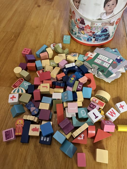 Конструктор  город деревянный