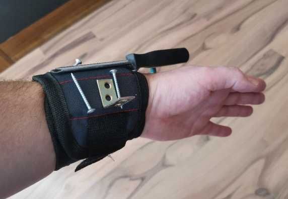 Магнитна гривна за инструменти, винтове, ръчен захват, Синя