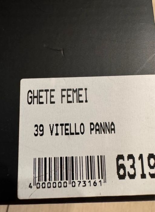 Ghete noi piele Anna Cori marimea 39