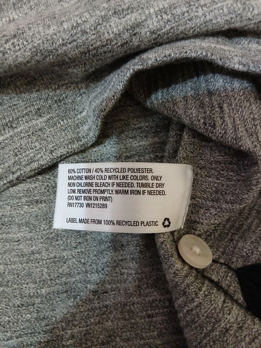 Из США, мужская серая трикотажная рубашка поло,бренда "Goodfellow & Co