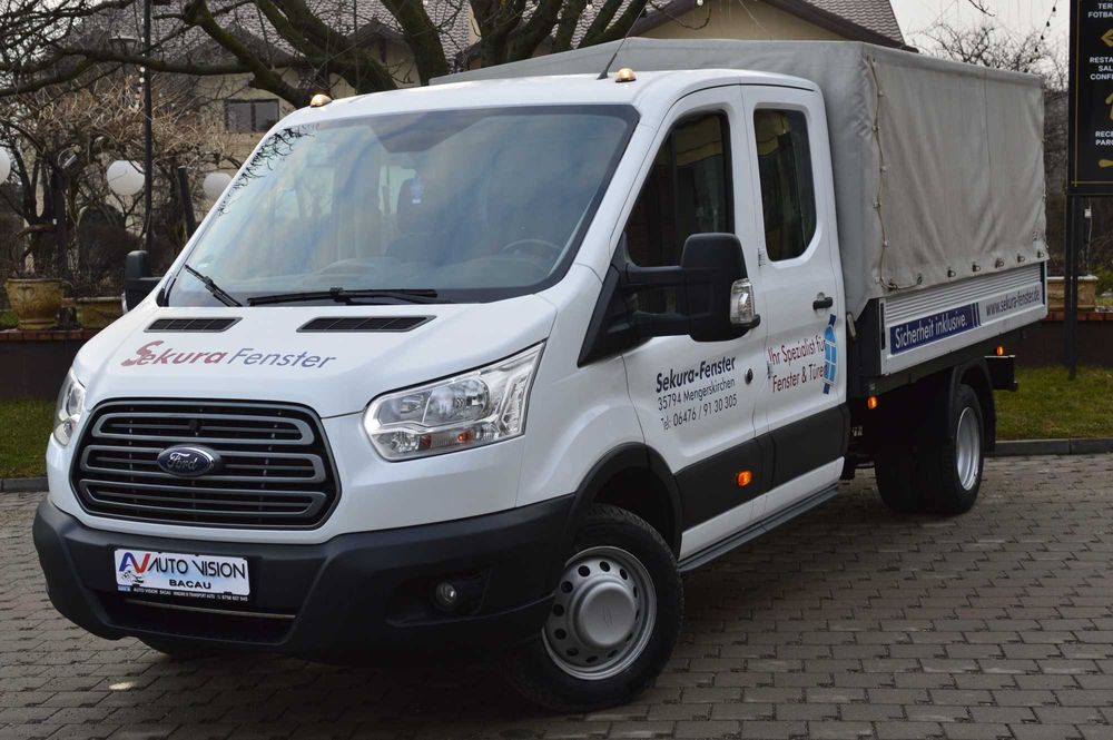 *RATE*Ford Transit Doka 03/2019 E6 punte dubla AC 3500kg 7locuri 170CP