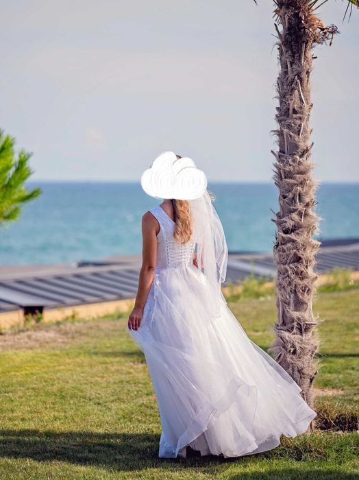 Булчинска рокля с корсет – размер S/М