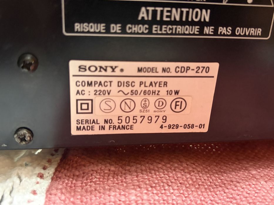 Cd player Sony CDP-270