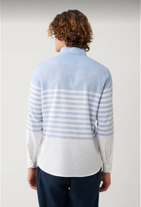 Мъжка риза AVVA памук и лен