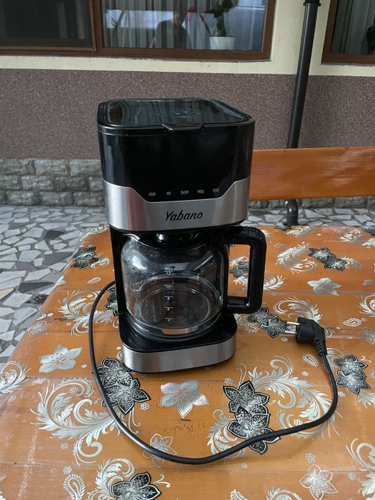 Cafetieră programabilă Yabano 900W (Inox, 12 cești)
