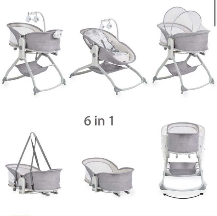 Колыбель-стульчик, шезлонг 6в1