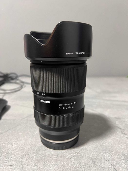 Sonyga Tamron 28-75 2xil bor 1 pokolenia 2 pokolenia