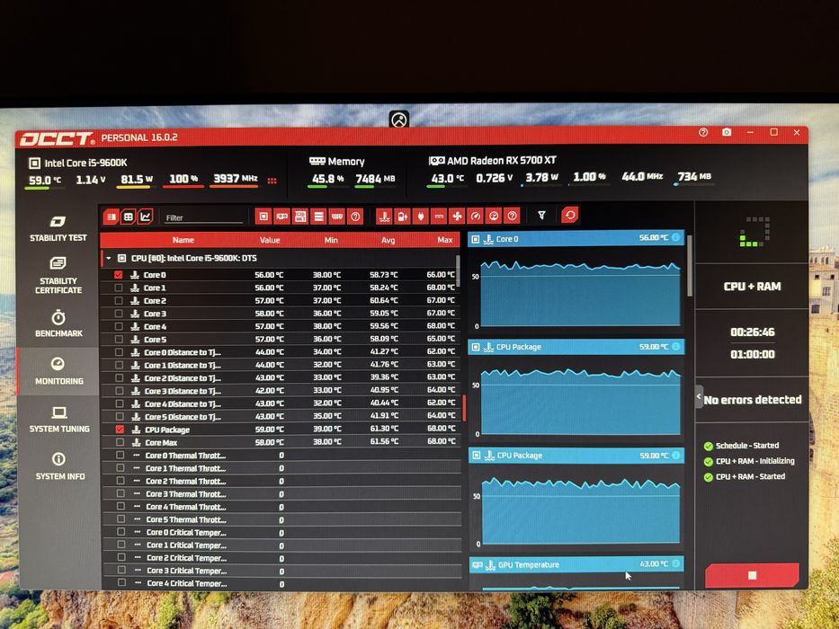 Pc Gaming i5 9600K - RX 5700XT/ RTX 3060-16Gb ram- 512gb sdd