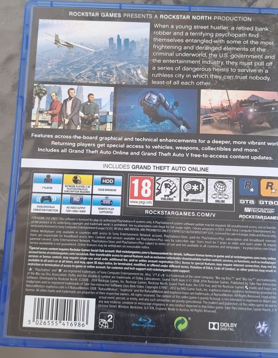 Продавам игра за Ps4 Grand Theft Auto V 
Поредица видеоигри