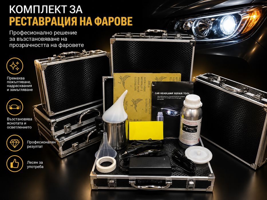 Комплект за полиране на фарове