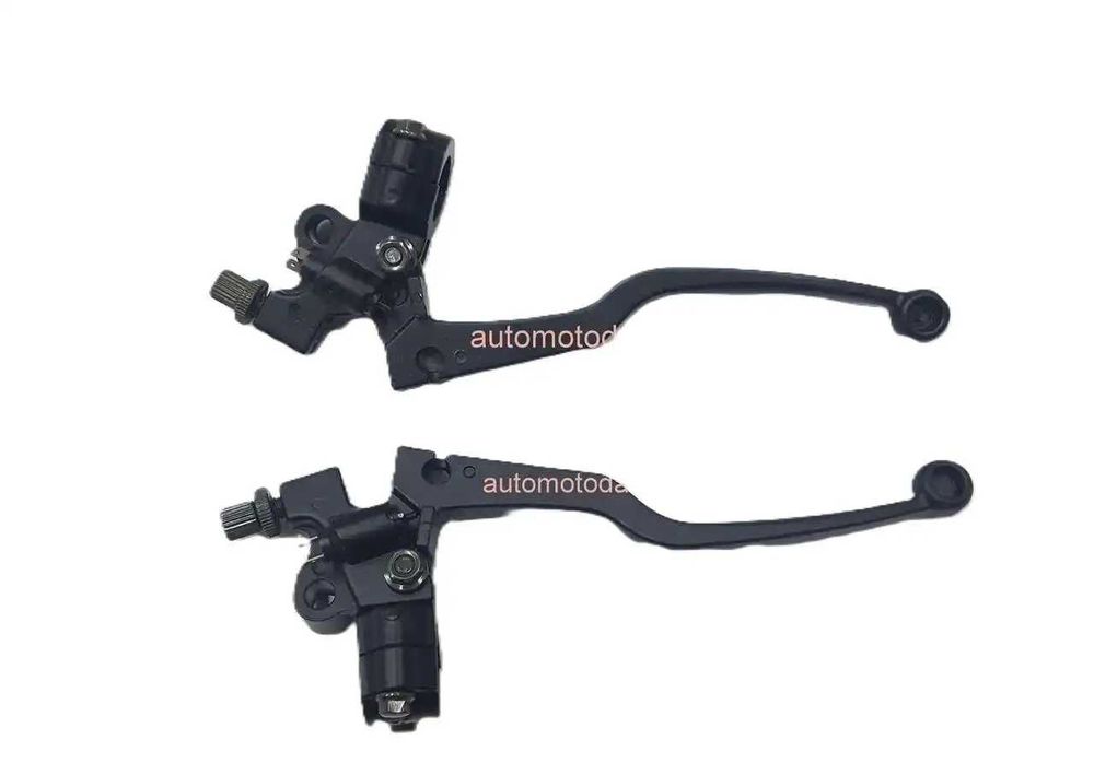 Дръжки ръчки лостчета за мото кормило със стоп машинки