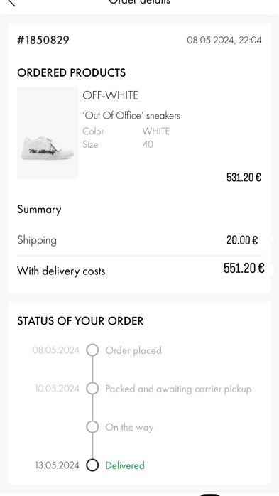 Оригинални маратонки off-white