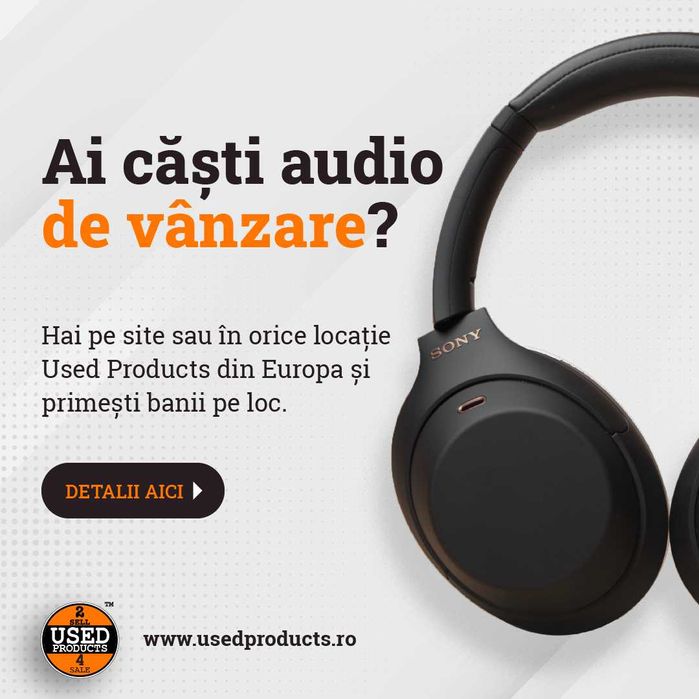 Casti audio Wireless Apple AirPods Max, Bluetooth, Noise cancelling, Microfon, A2096 Green | GARANTIE 12 LUNI | UsedProducts.ro