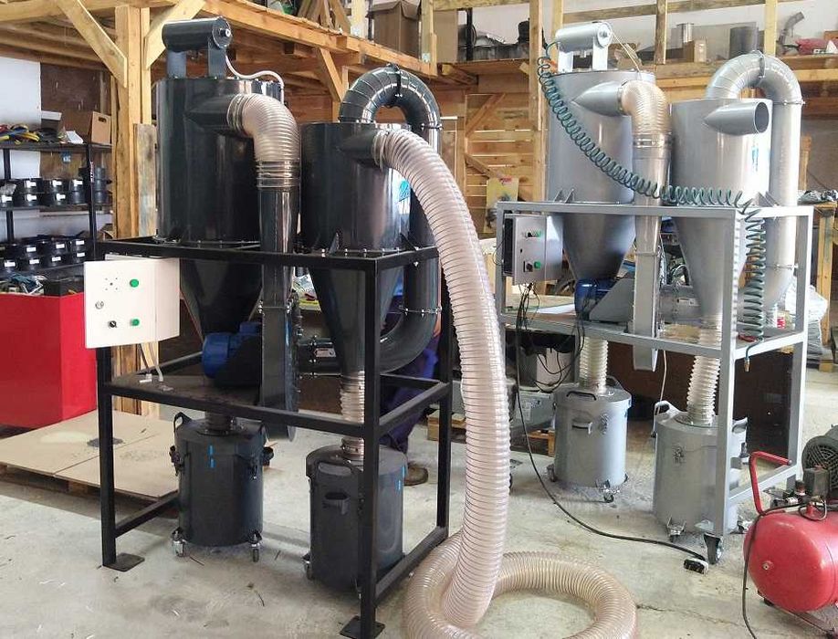 Циклонно сепарираща и филтрираща система QFIL-2.2 kW, Аспирация