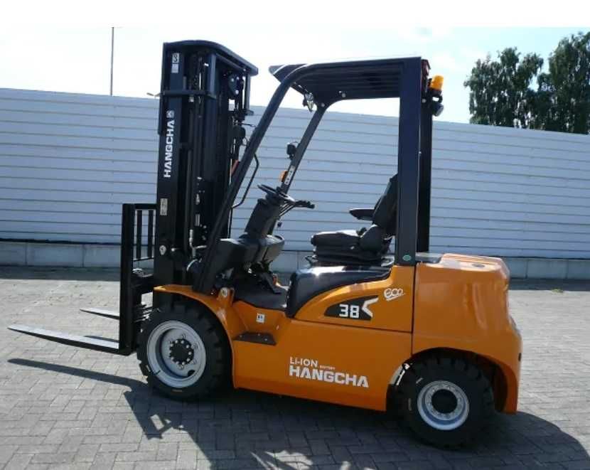 Stivuitor electric Hangcha, capacitate 3.8 T. Roti pline. Garda inalta