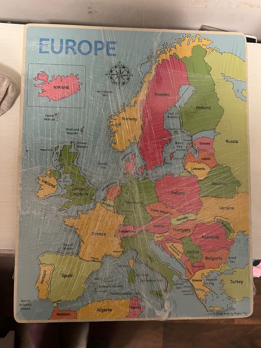 Puzzle Harta Europei