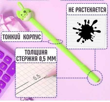 Гелевые  ручки WiMi  с фигурками колпачками