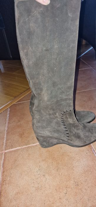 Cizme piele întoarsă Navyboot