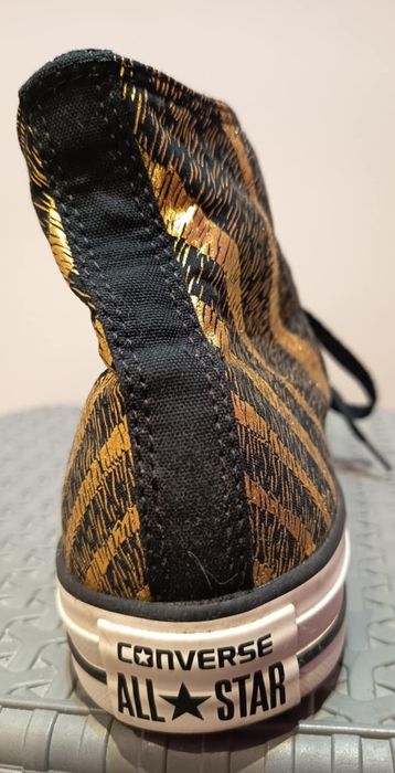 Converse Chuck Taylor All Star Animal Print Gold Shoes